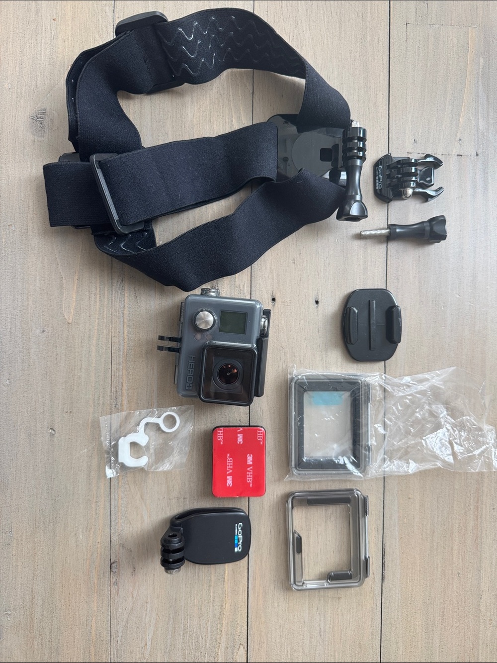 GoPro Hero+ Black Accessories Kit with Head Strap and Mounts